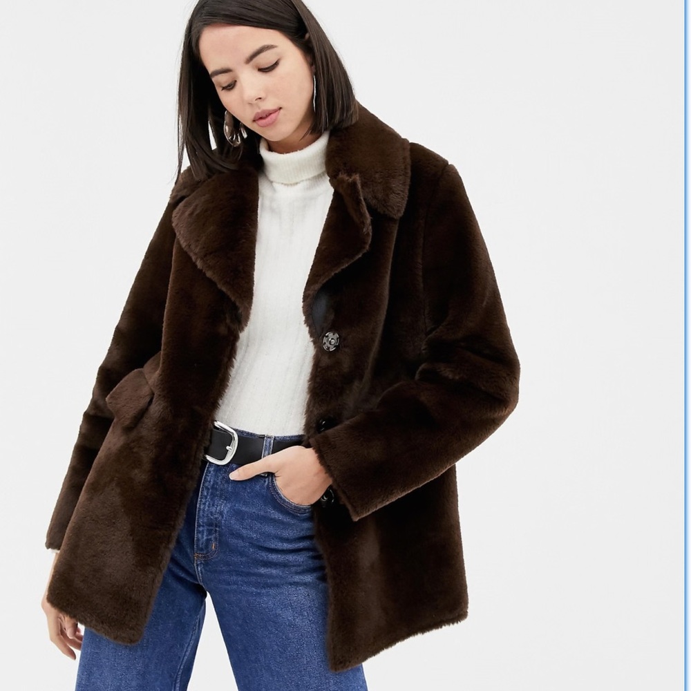 Warehouse UK Faux Fur Coat
